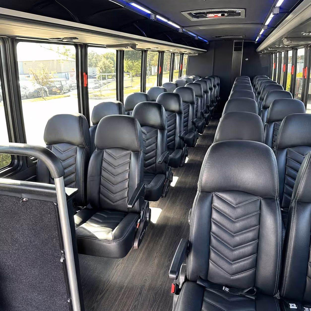 28 passenger minibus interior