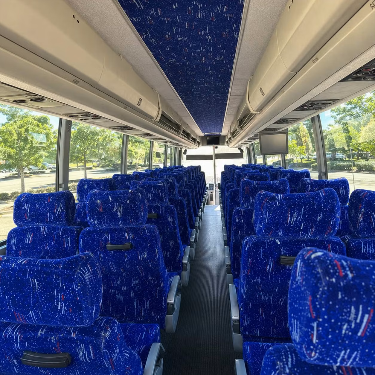 pontiac 56 passenger charter bus rental