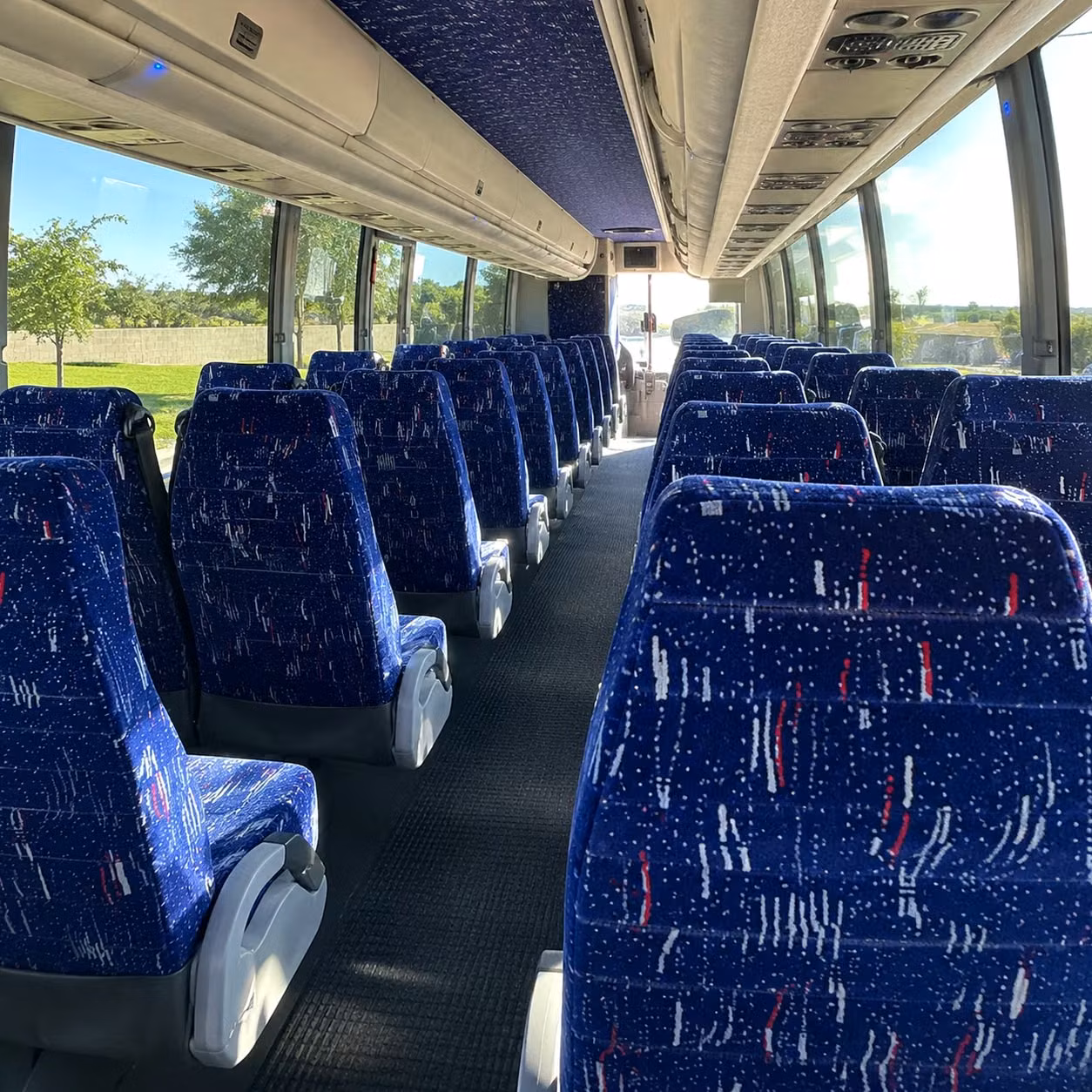 pontiac charter bus interior